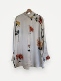 Toteme Floral-print Satin Shirt