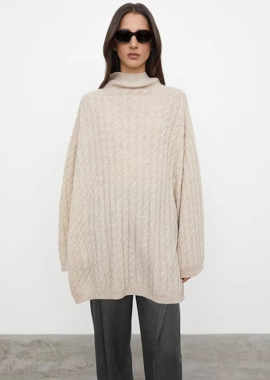 Toteme Long Wool Cashmere Knit-ulltröja