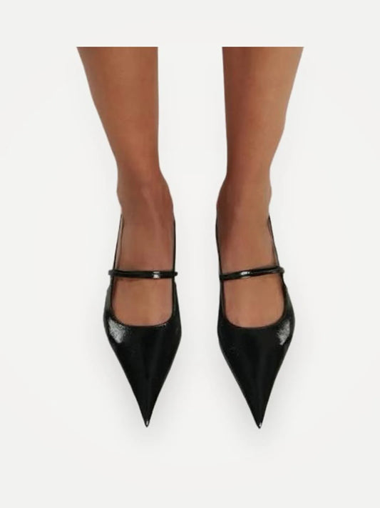 Toteme Pointed Slickbacks Ballet Flat-skinnballerinaskor