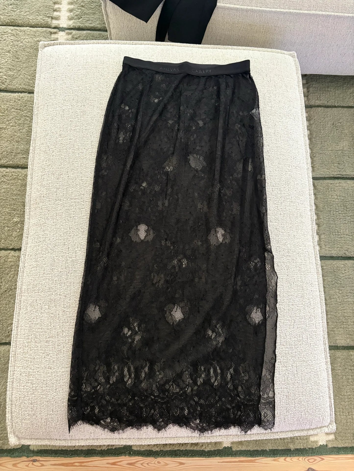 Ahlvar Gallery Hana Lace Pencil Skirt