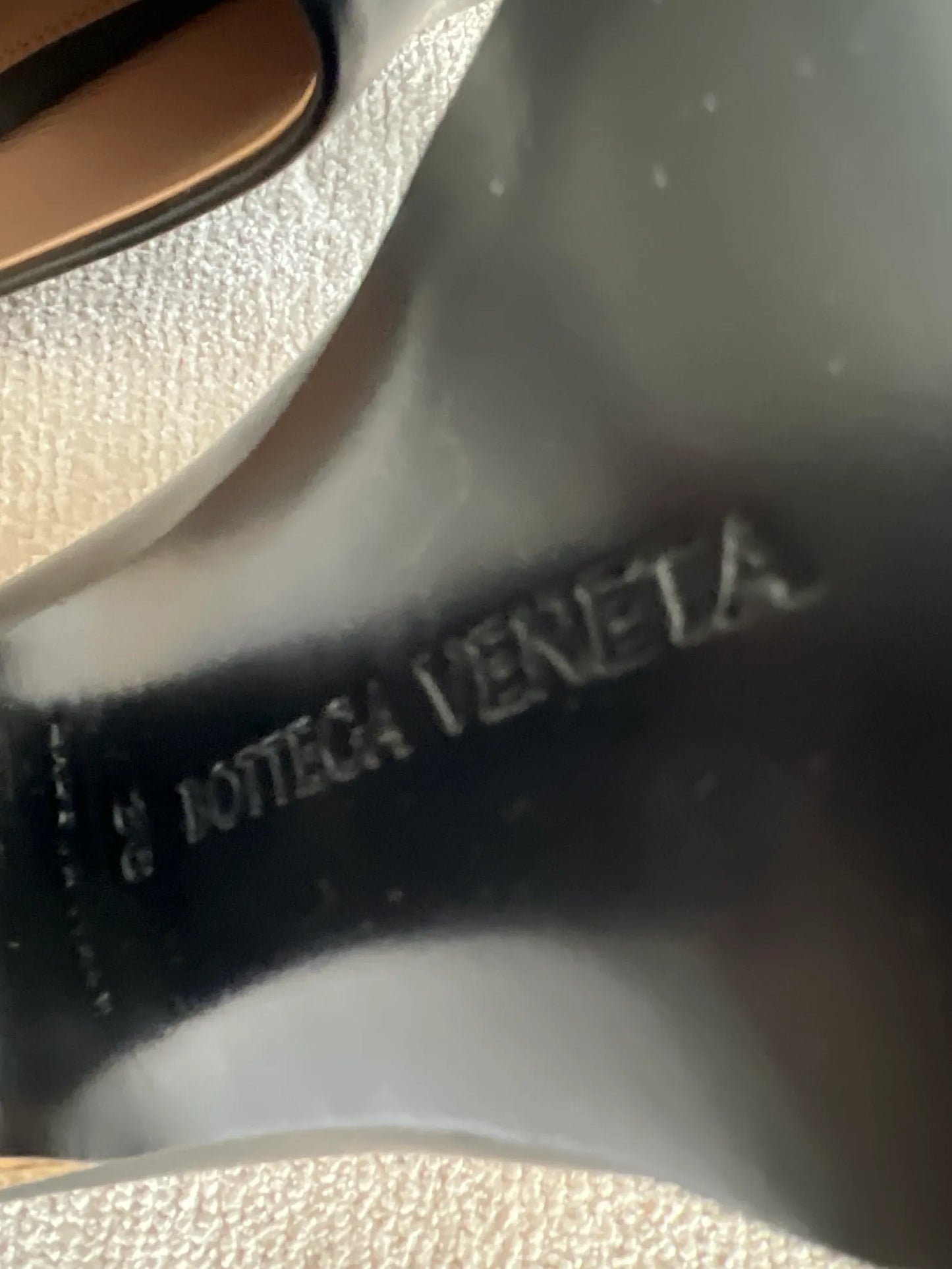 Bottega Veneta Tex Mule-skinnklackar NWOT