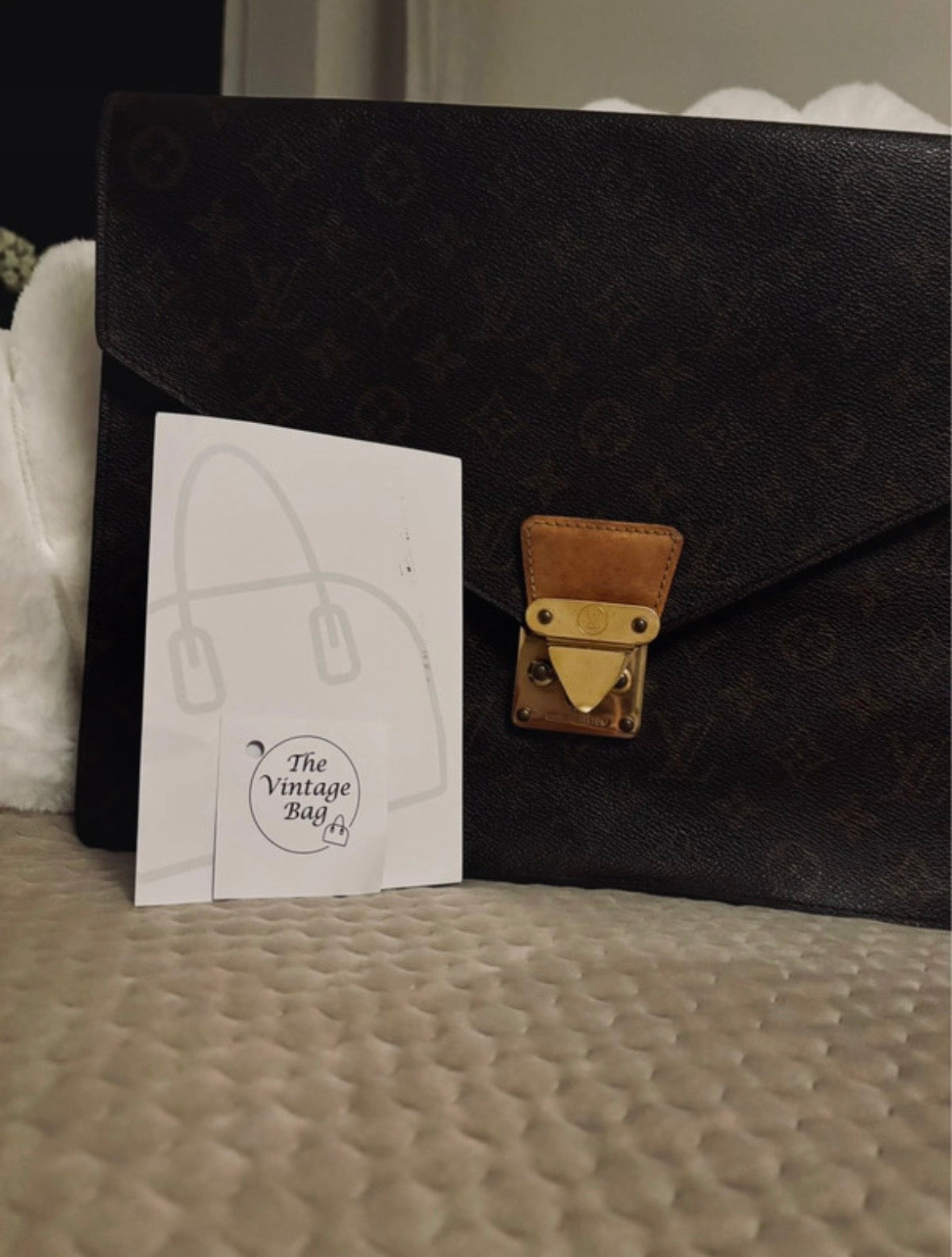 Louis Vuitton Portodocument Senator-skinndatorväska