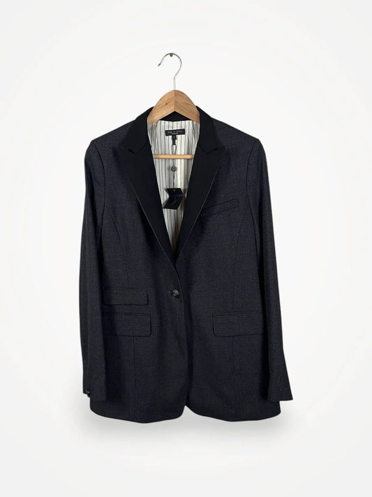 Rag & Bone Gray Multi Paloma Japanese Wool Blazer