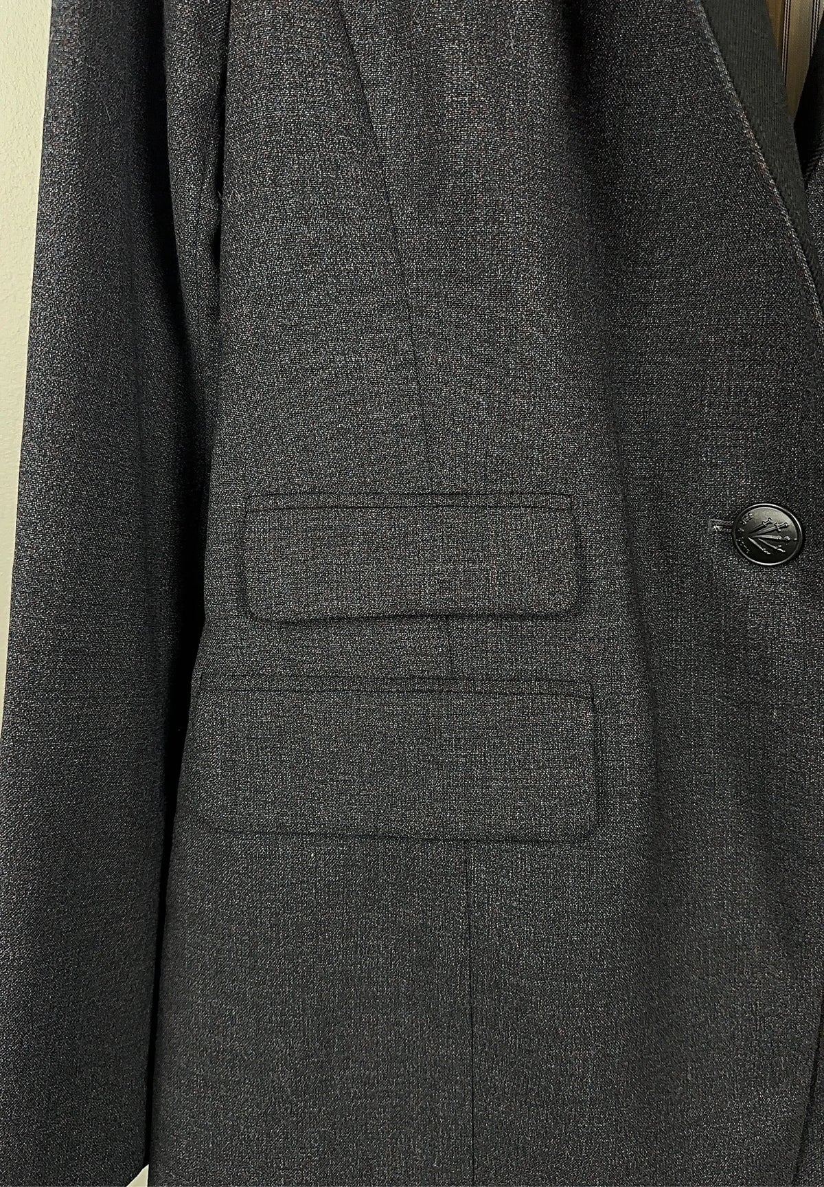 Rag & Bone Gray Multi Paloma Japanese Wool Blazer