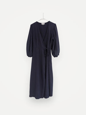 Ganni Heavy Crepe Wrap-klänning