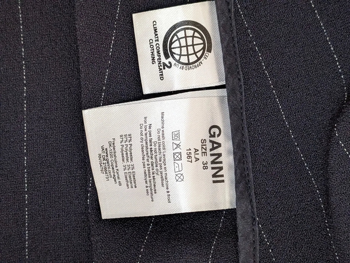 Ganni Heavy Crepe Wrap-klänning