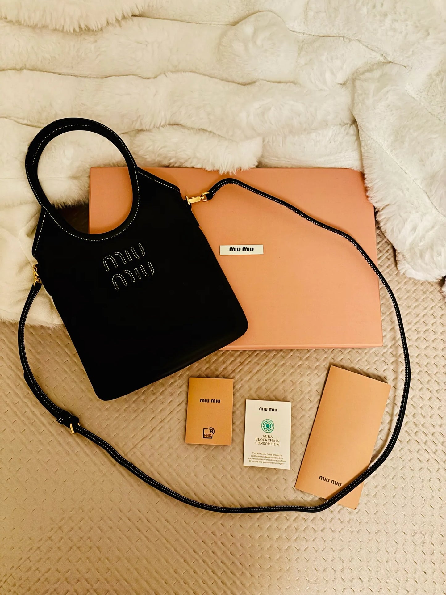 Miu Miu Ivy Leather Handbag Mini Shoulder bag