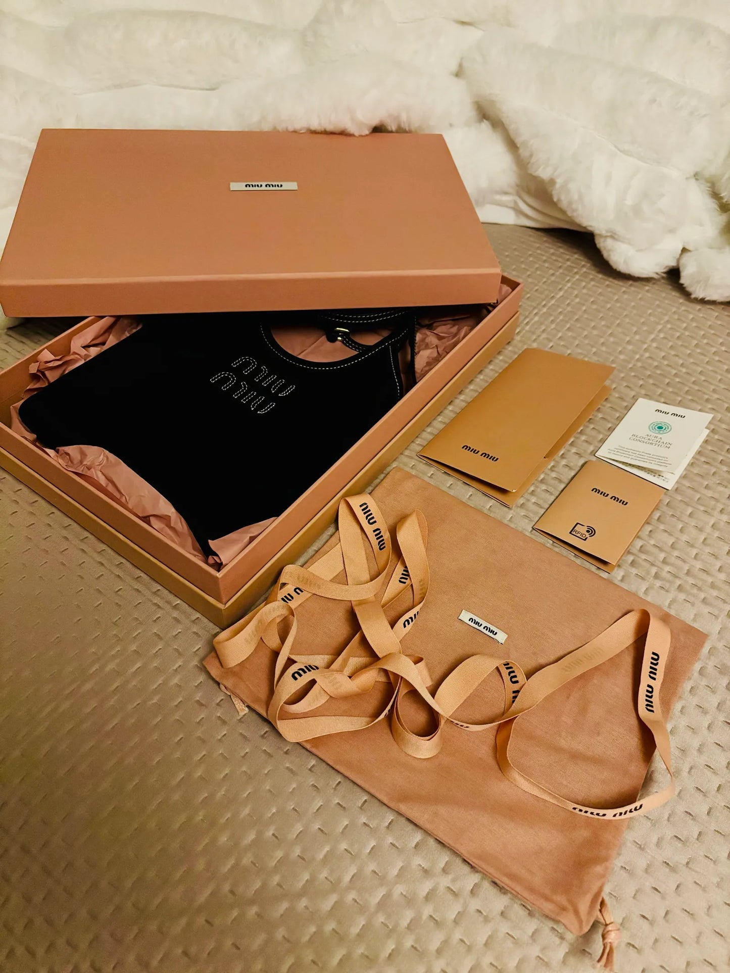 Miu Miu Ivy Leather Handbag Mini Shoulder bag