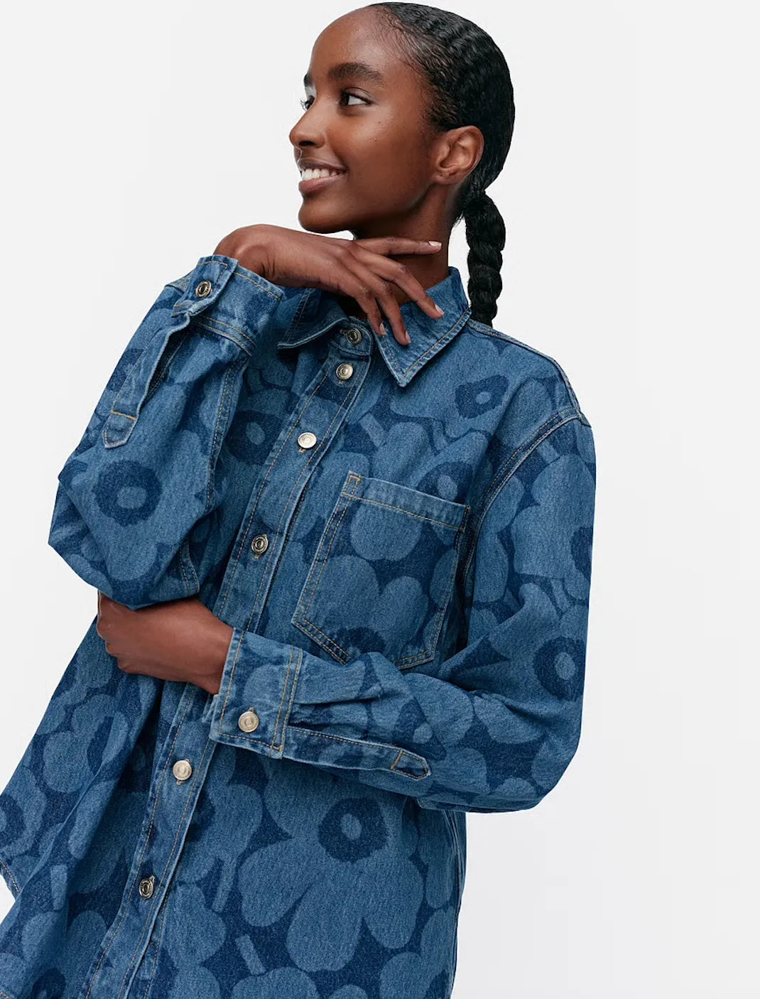 Marimekko Maridenim Vaihe Unikko-skjorta