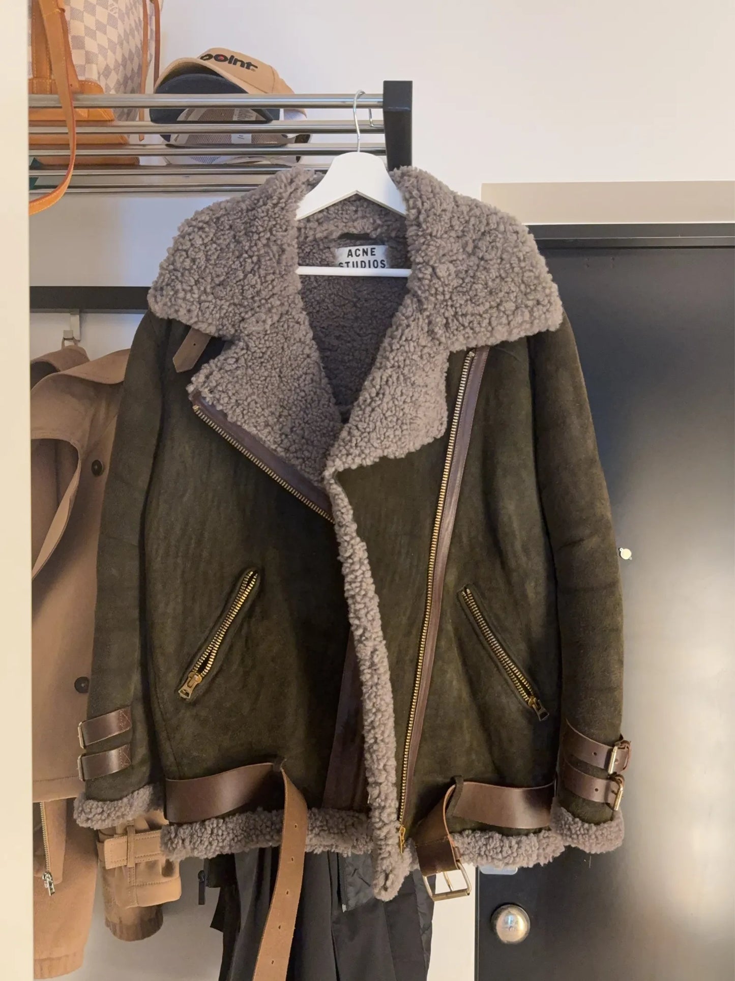 Acne Studios Velocite Shearling-jacka