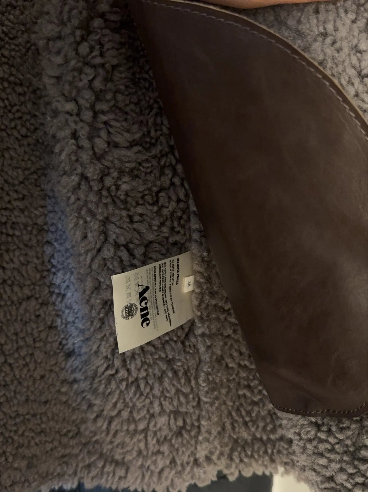 Acne Studios Velocite Shearling-jacka