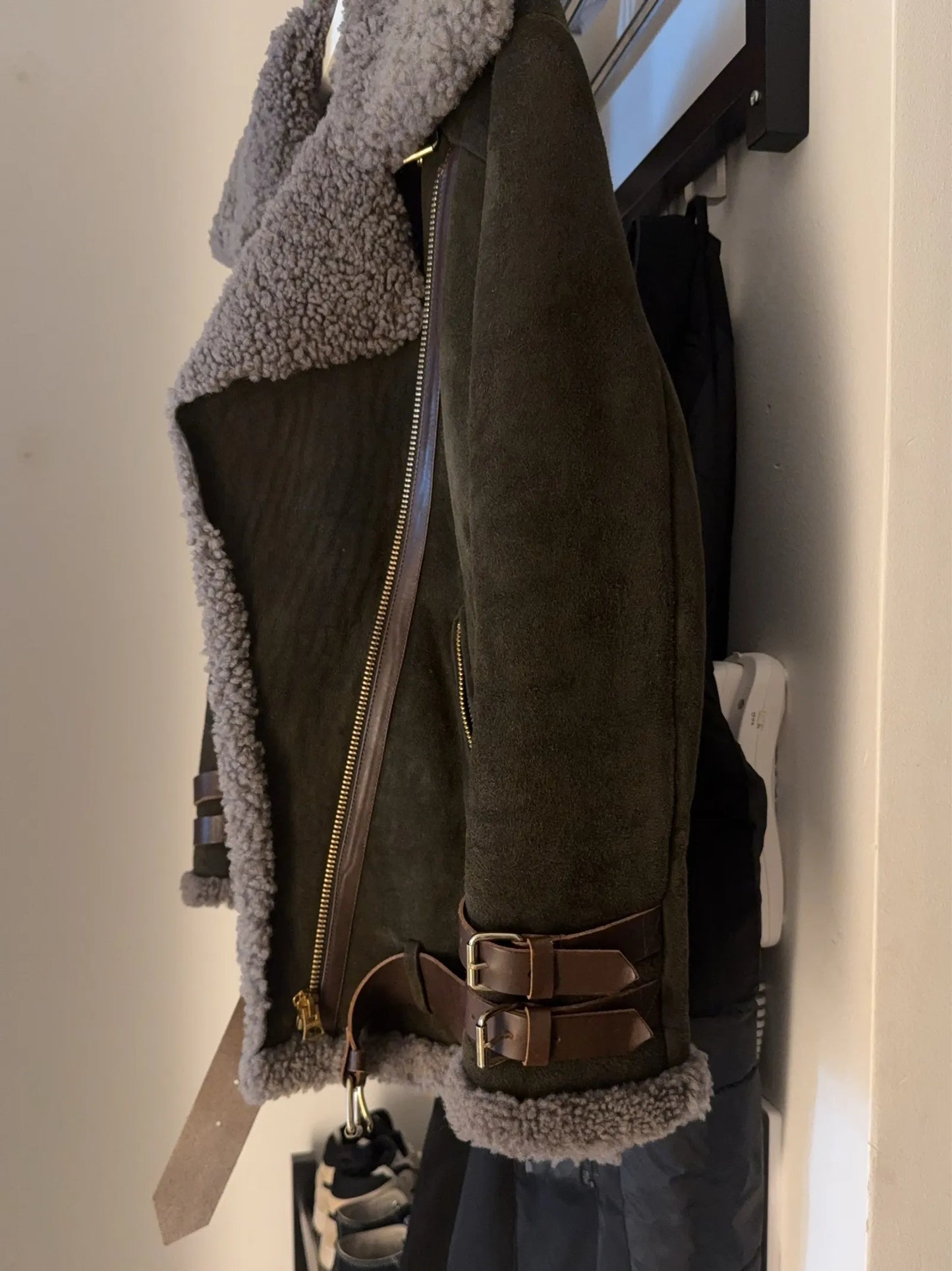 Acne Studios Velocite Shearling-jacka