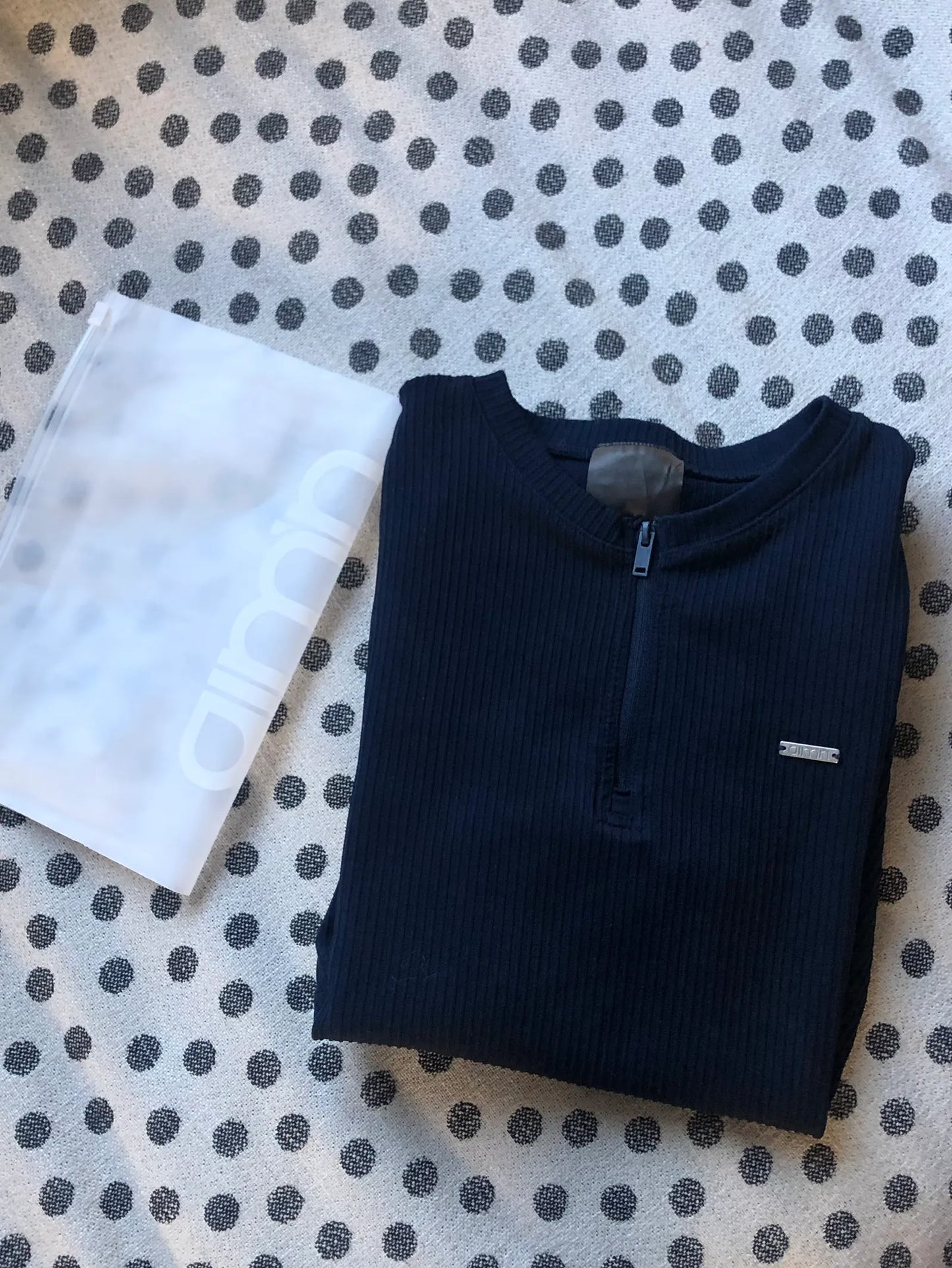 Aim’n Ribbed Navy Zip-tröja