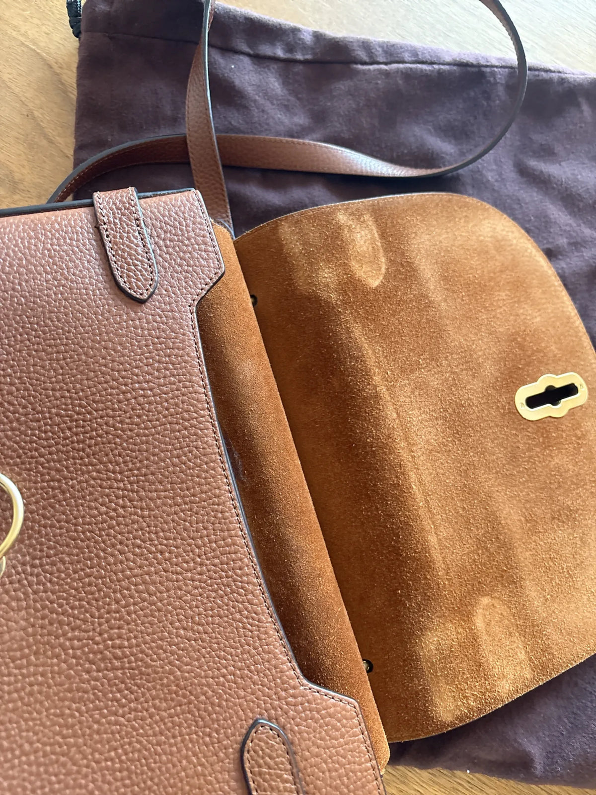 Mulberry Amberley Satchel-skinnaxelremsväska