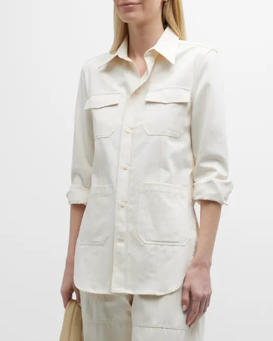 Toteme Patch Pocket Cotton-skjorta