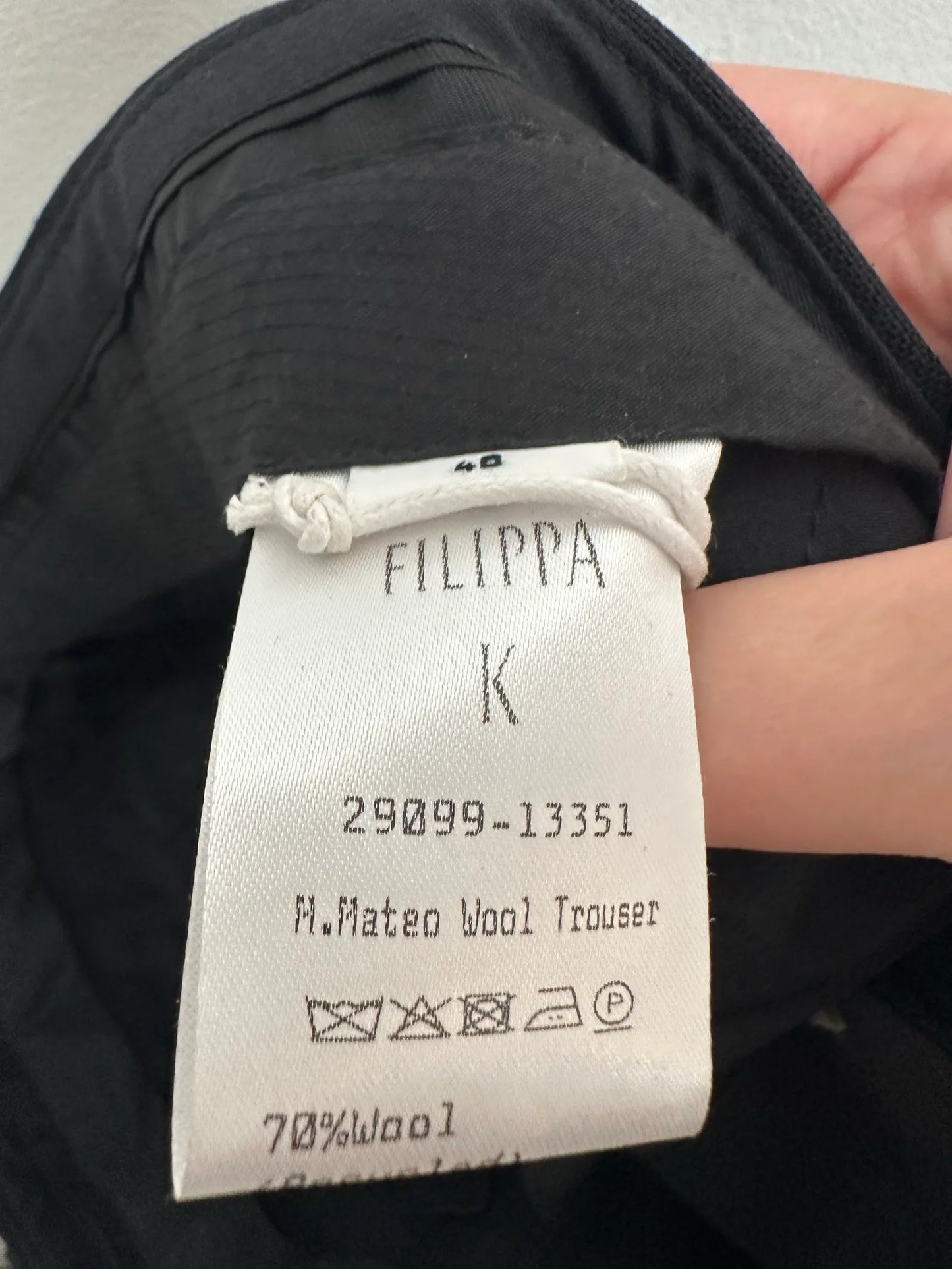 Filippa K Mateo Wool-ullbyxor NWT