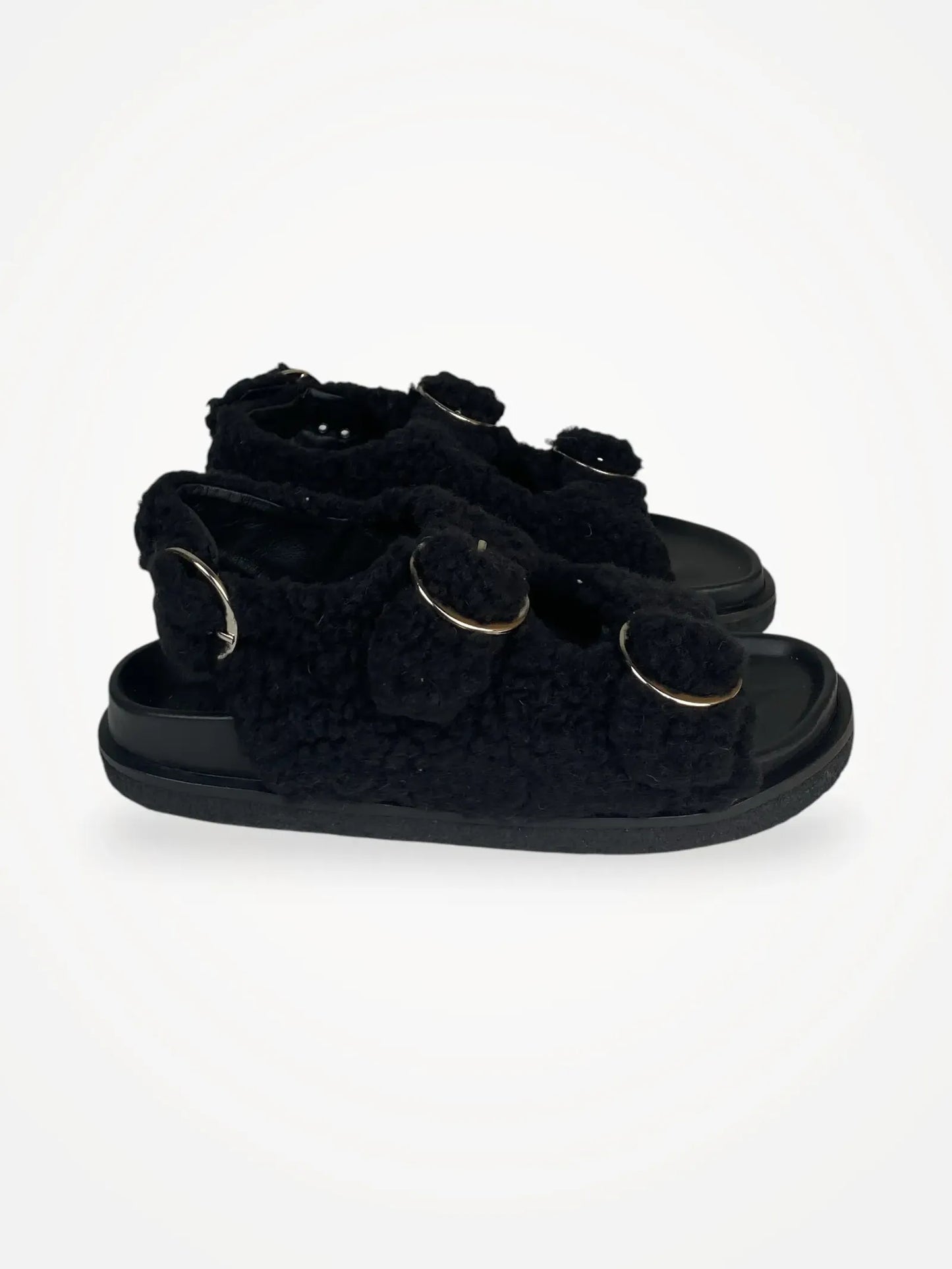 Blankens The Sanremo Shearling Sandals