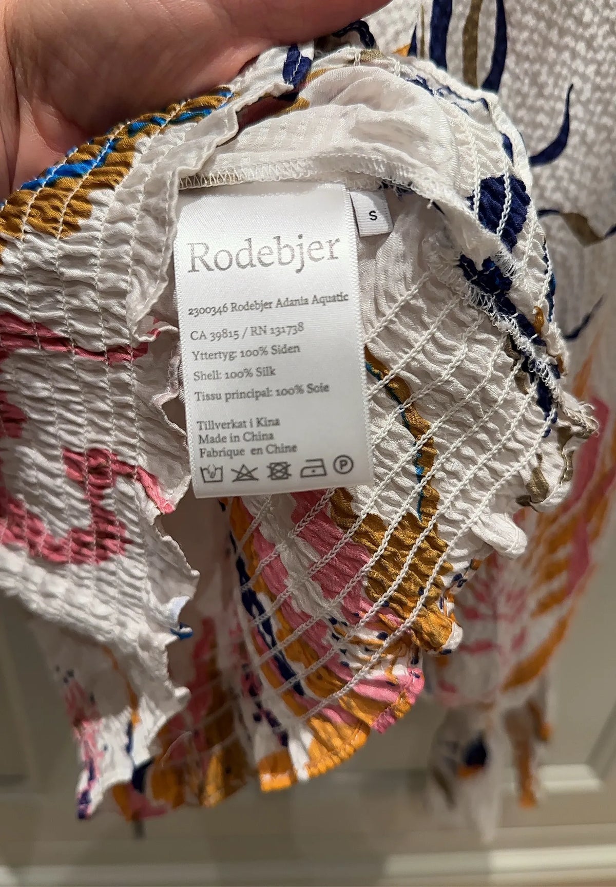 Rodebjer Adania Aquatic-sidenblus