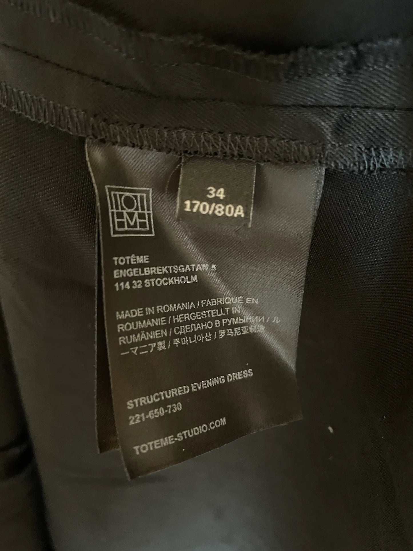 Toteme Structured-klänning NWOT
