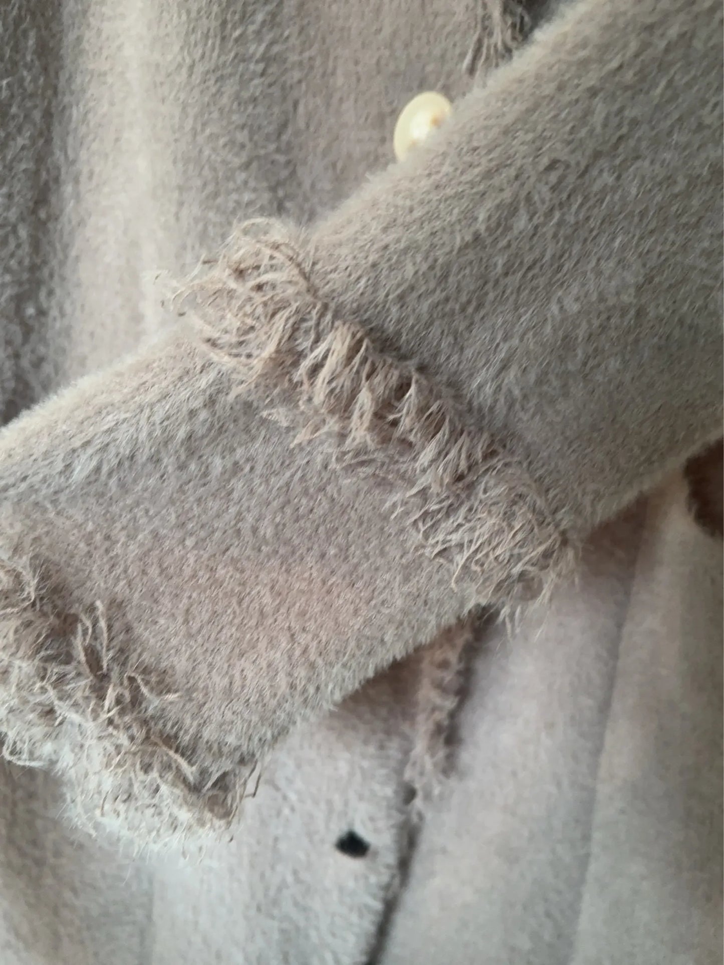 Rino & Pelle Catena Fringe, Taupe Cardigan