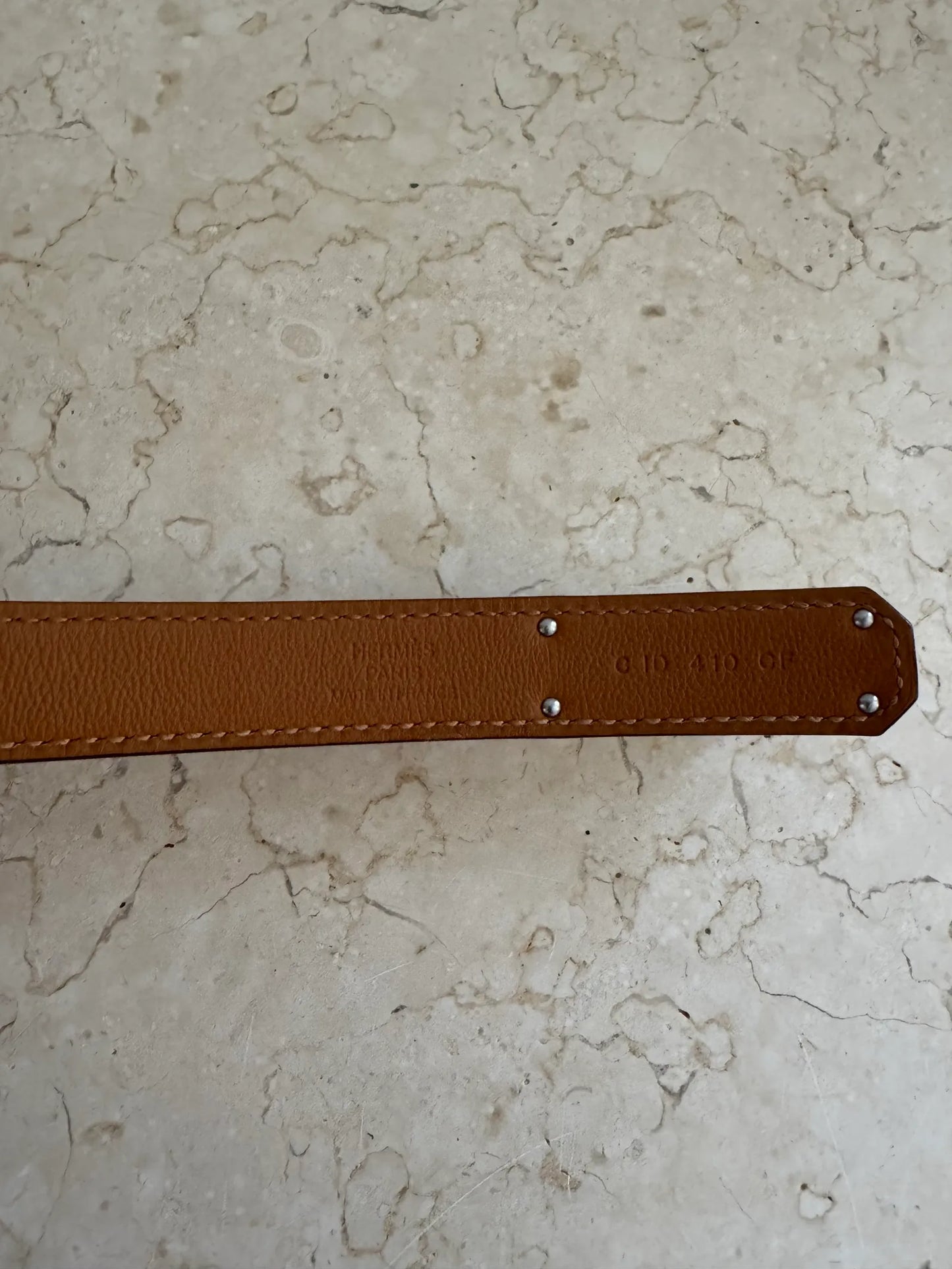 Hermès Kelly Belt-skinnbälte