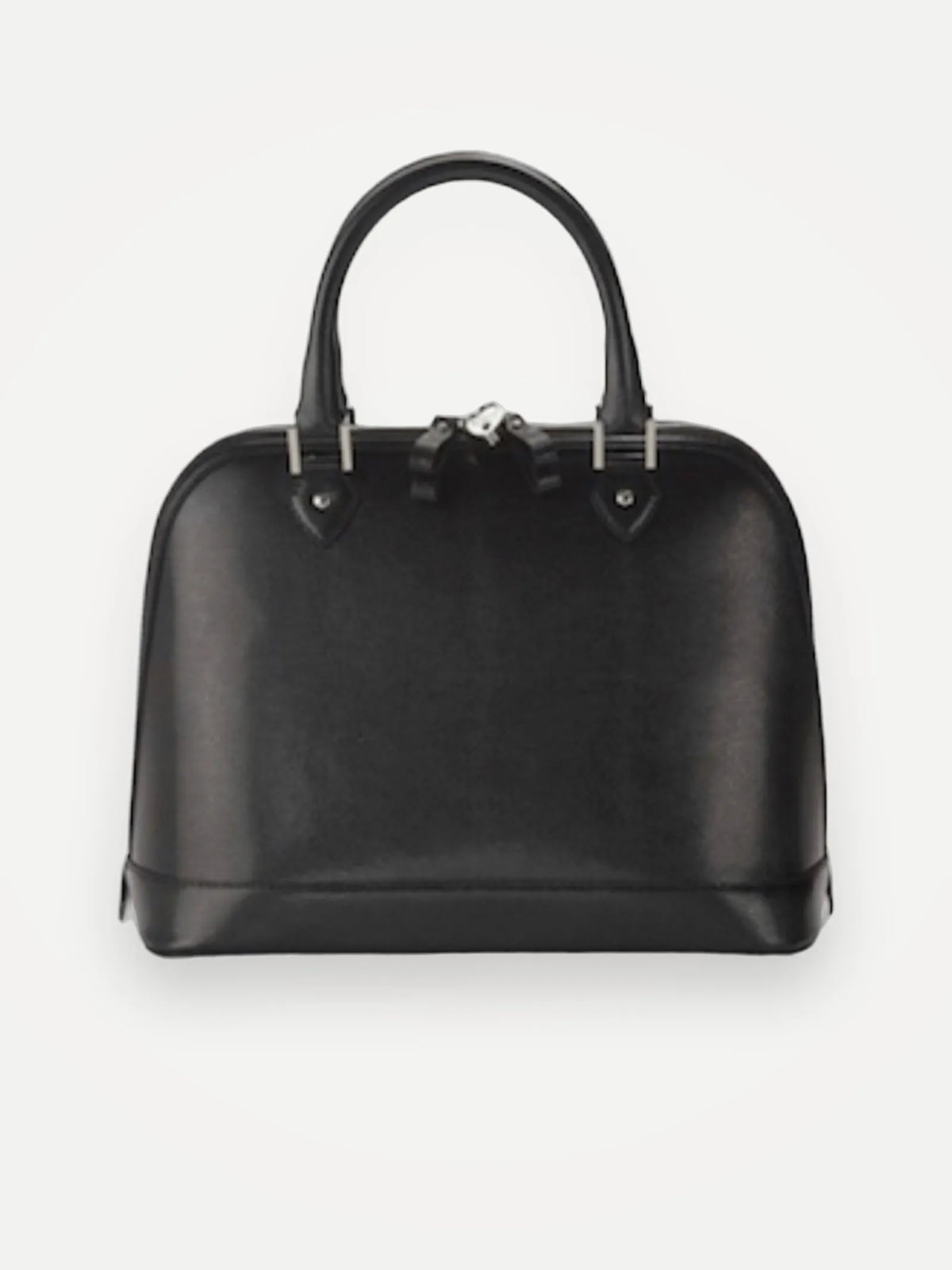 Aspinal Of London Hepburn Black Lizard Handbag