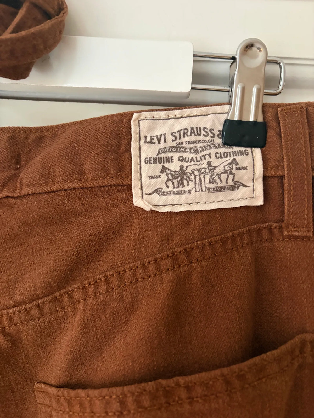 Levi's Xl Straight - Relaxed Fit Sorrel Horse Linen Trousers