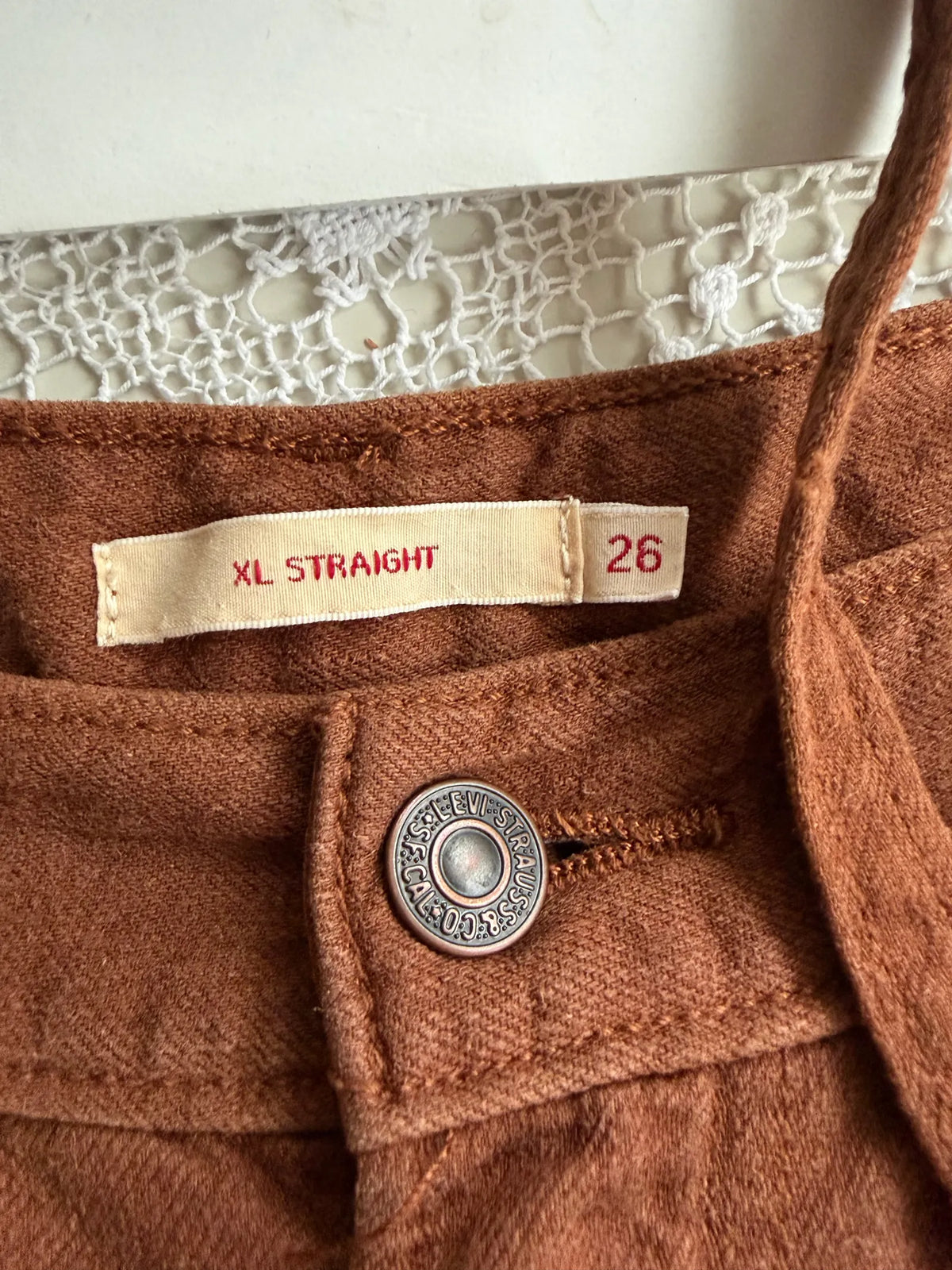 Levi's Xl Straight - Relaxed Fit Sorrel Horse Linen Trousers