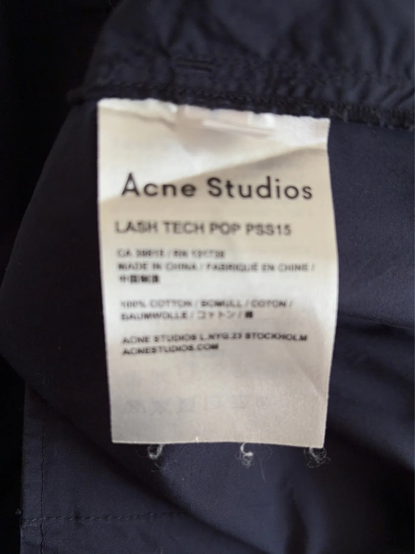 Acne Studios Lash Tech Pop Pss25 Shirt