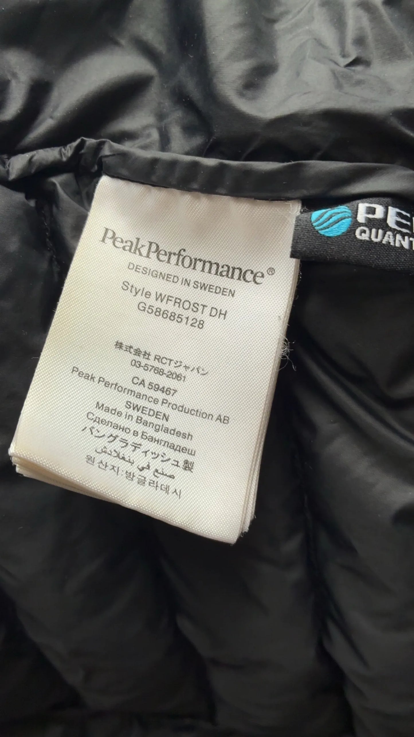 Peak Performance Puffer jacket