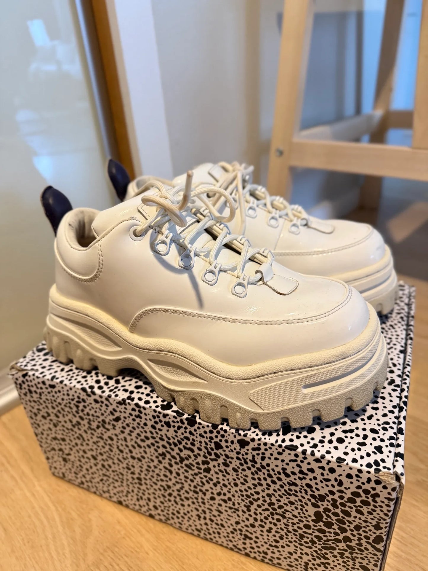 Eytys Angel Canvas Bright White-sneakers