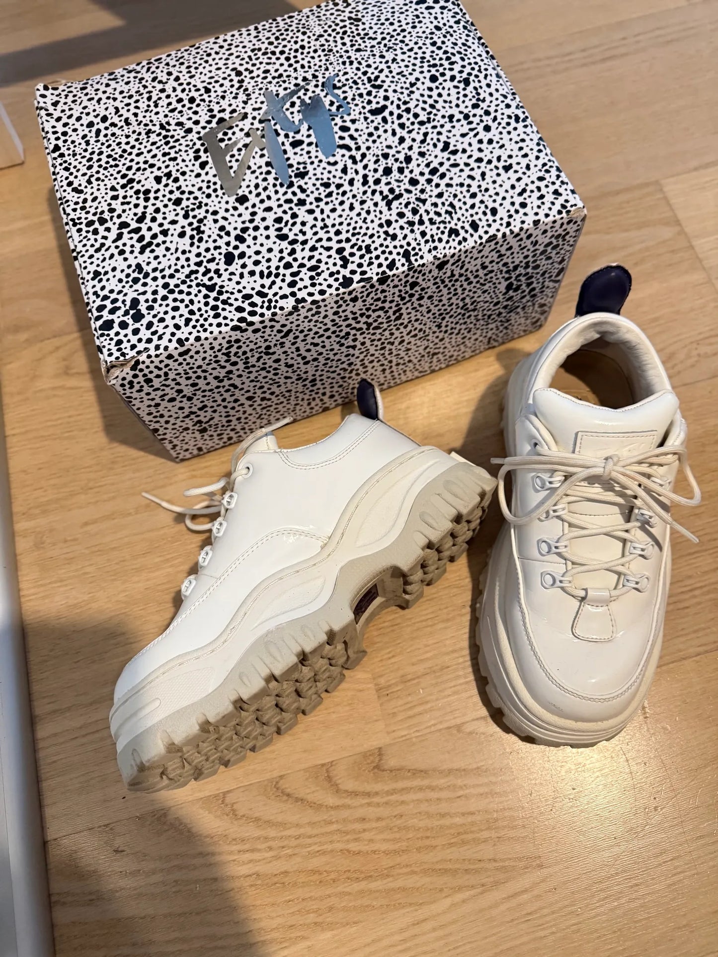 Eytys Angel Canvas Bright White-sneakers