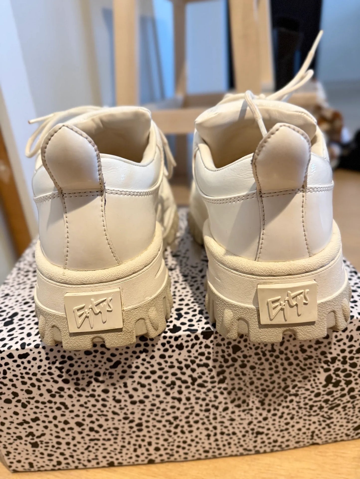 Eytys Angel Canvas Bright White-sneakers