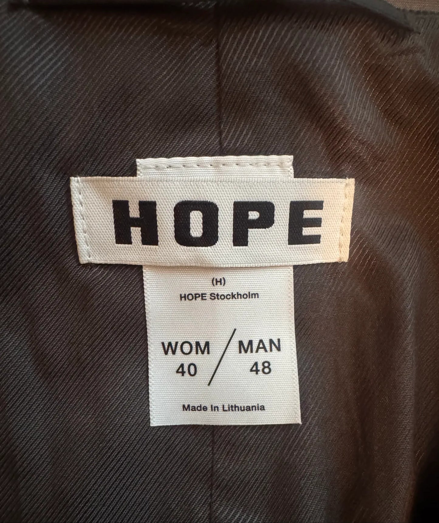 Hope-ullväst NWOT