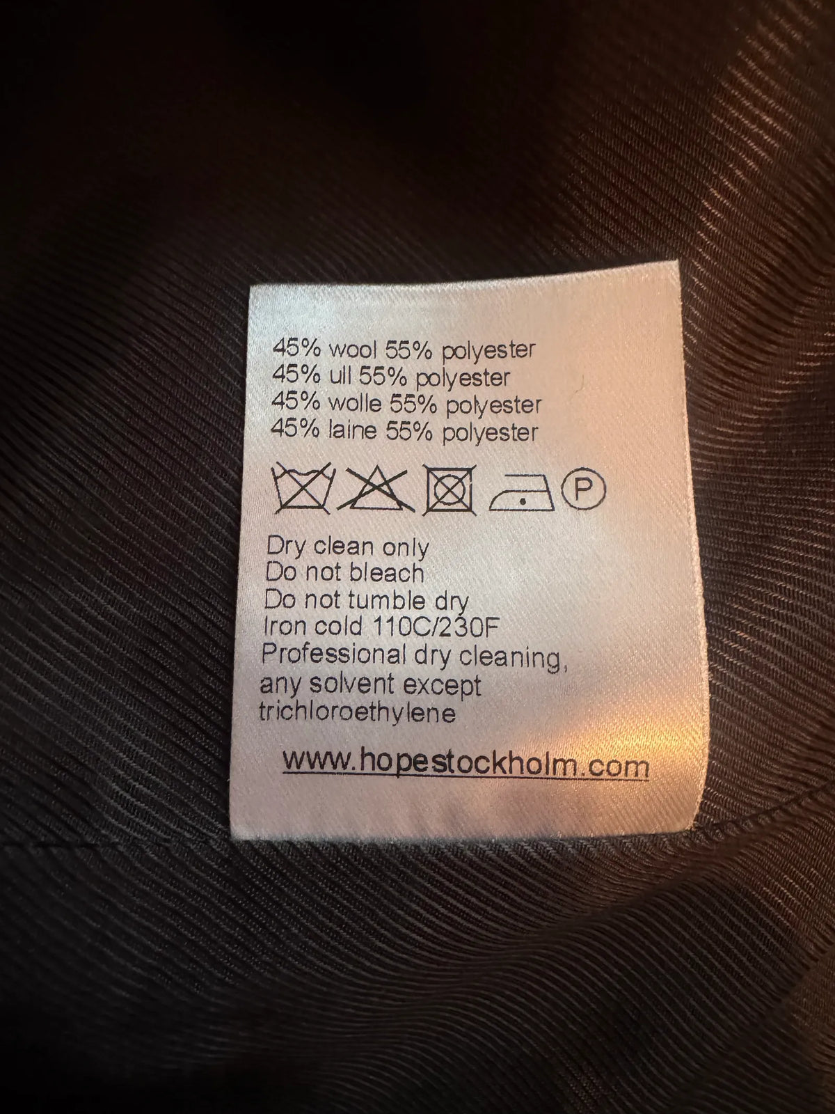 Hope-ullväst NWOT
