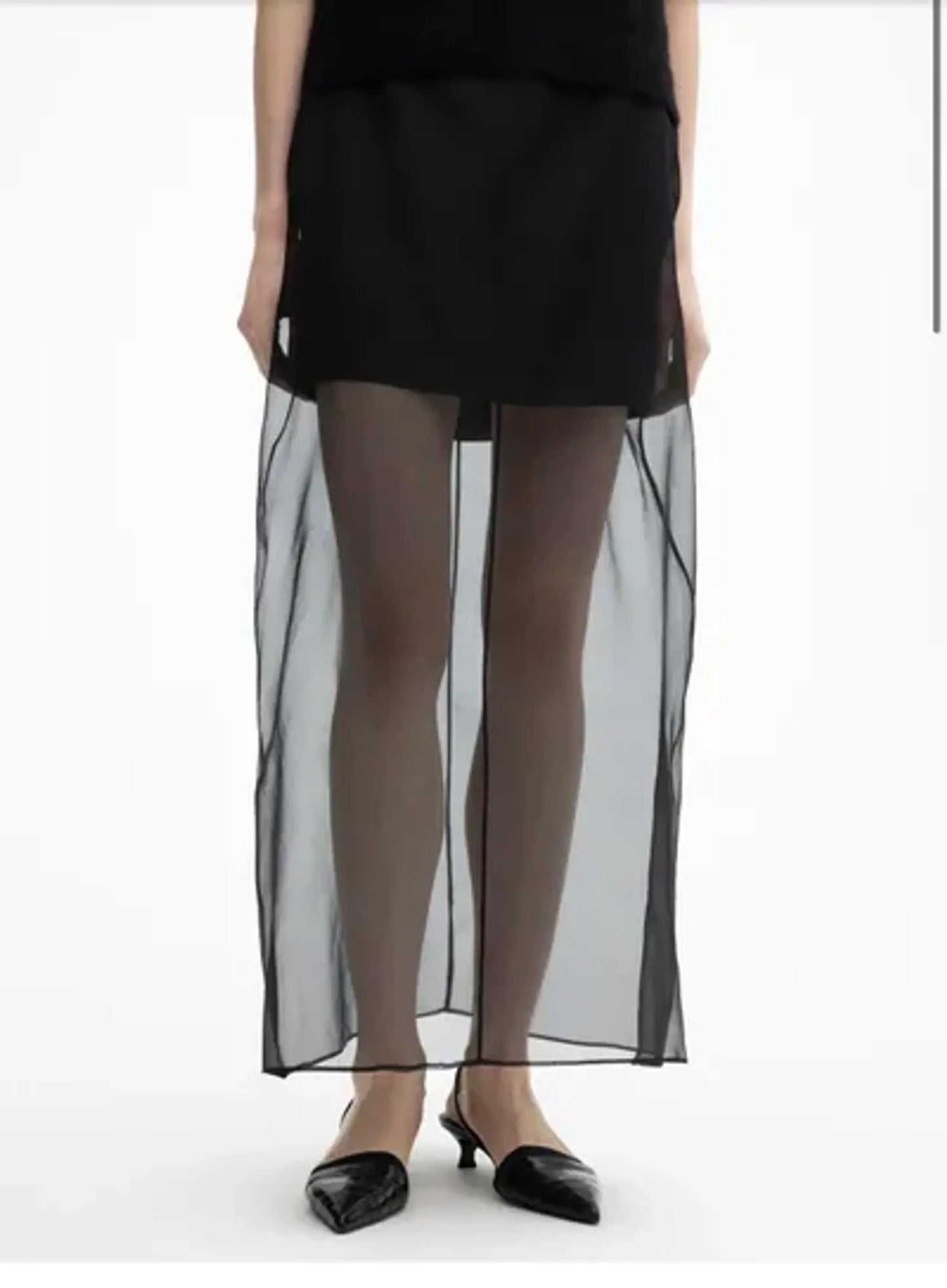 Dagmar Organza-sidenkjol NWOT