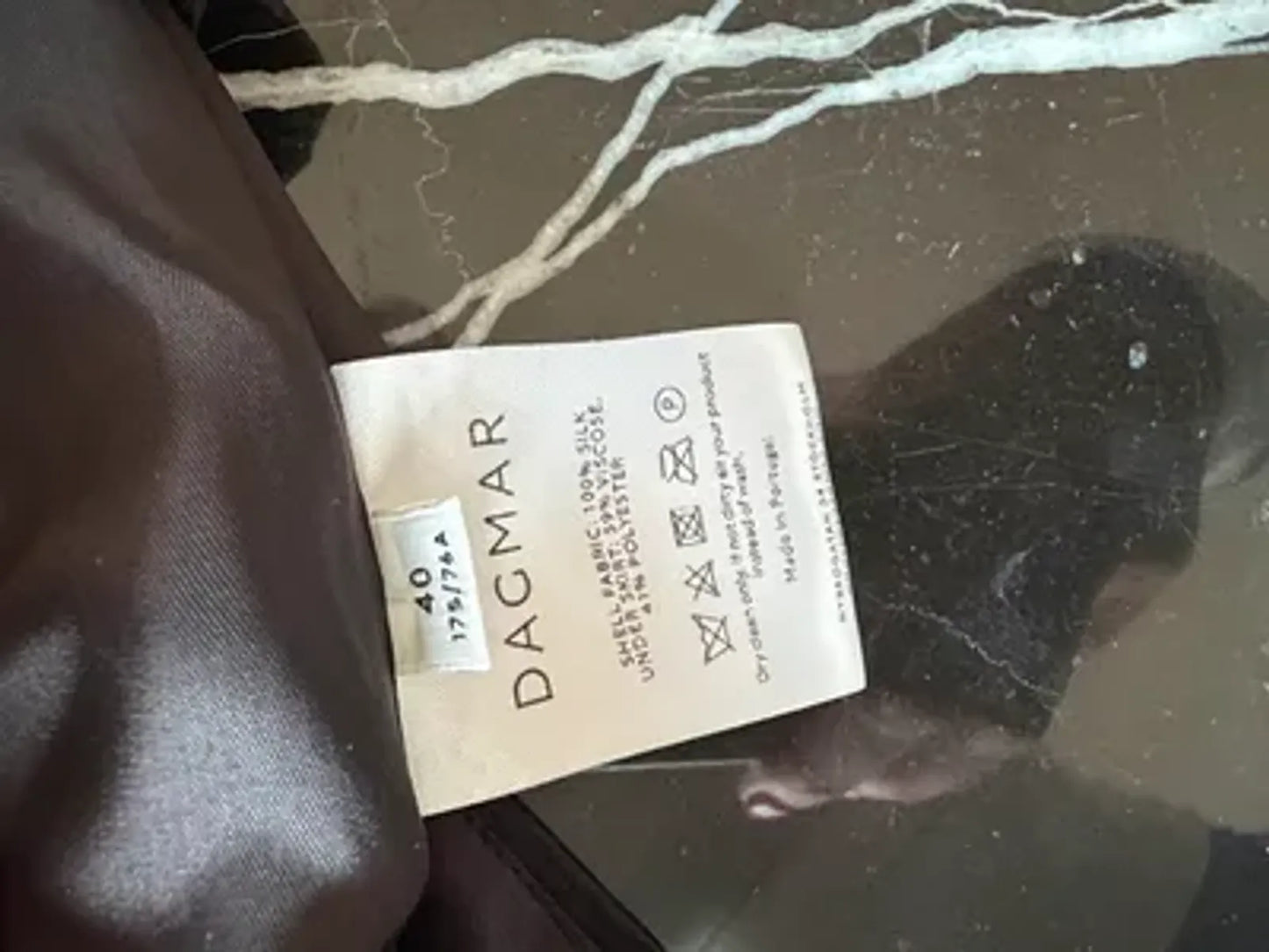 Dagmar Organza-sidenkjol NWOT