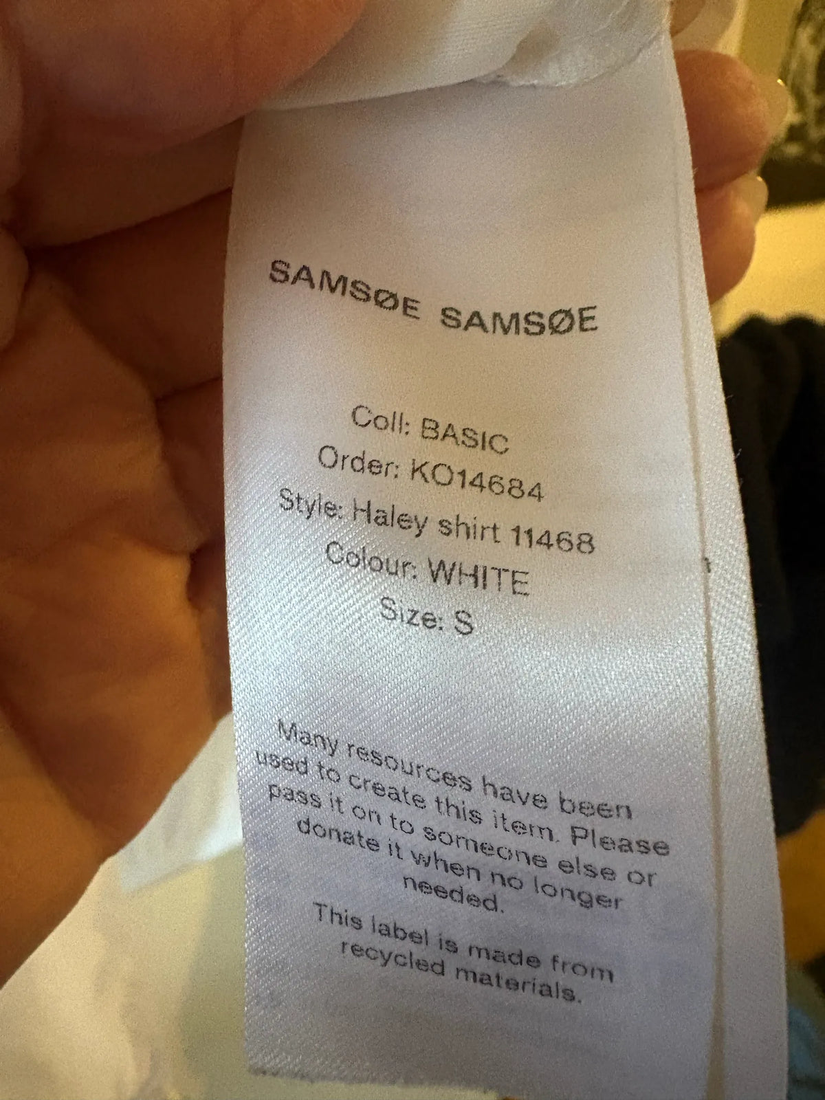Samsøe Samsøe Basic-skjorta