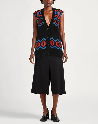 Ganni Intarsia Wool-ullväst