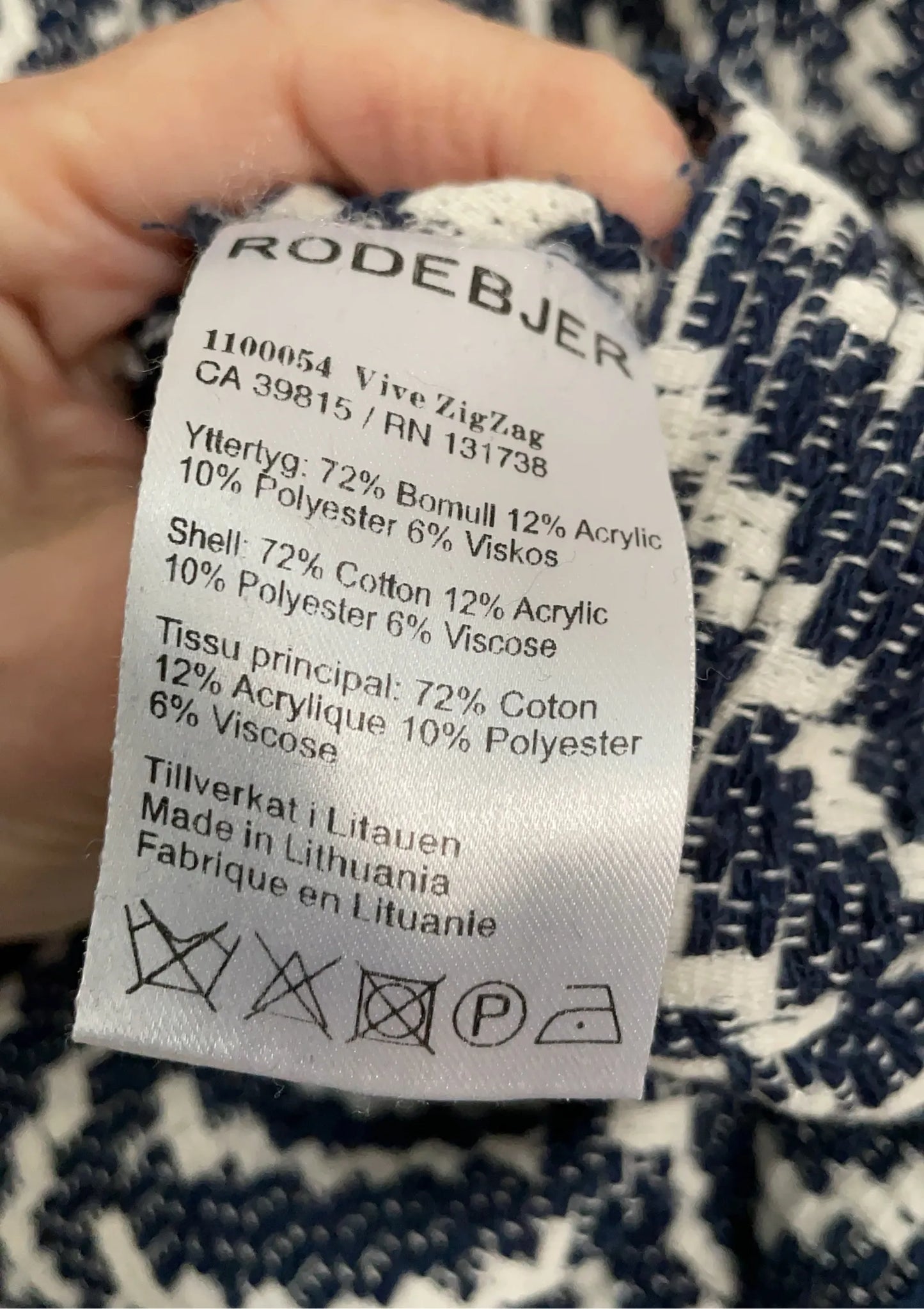 Rodebjer Vive Zig-zag-kaftan