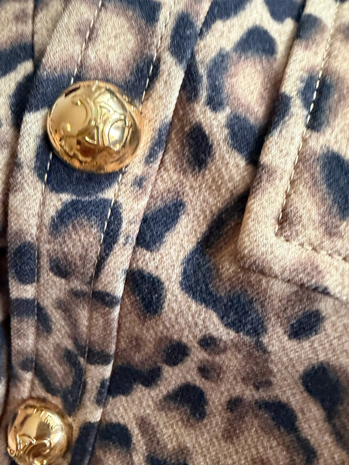 Céline Trucker In Double Wool – Leopard-jacka NWOT