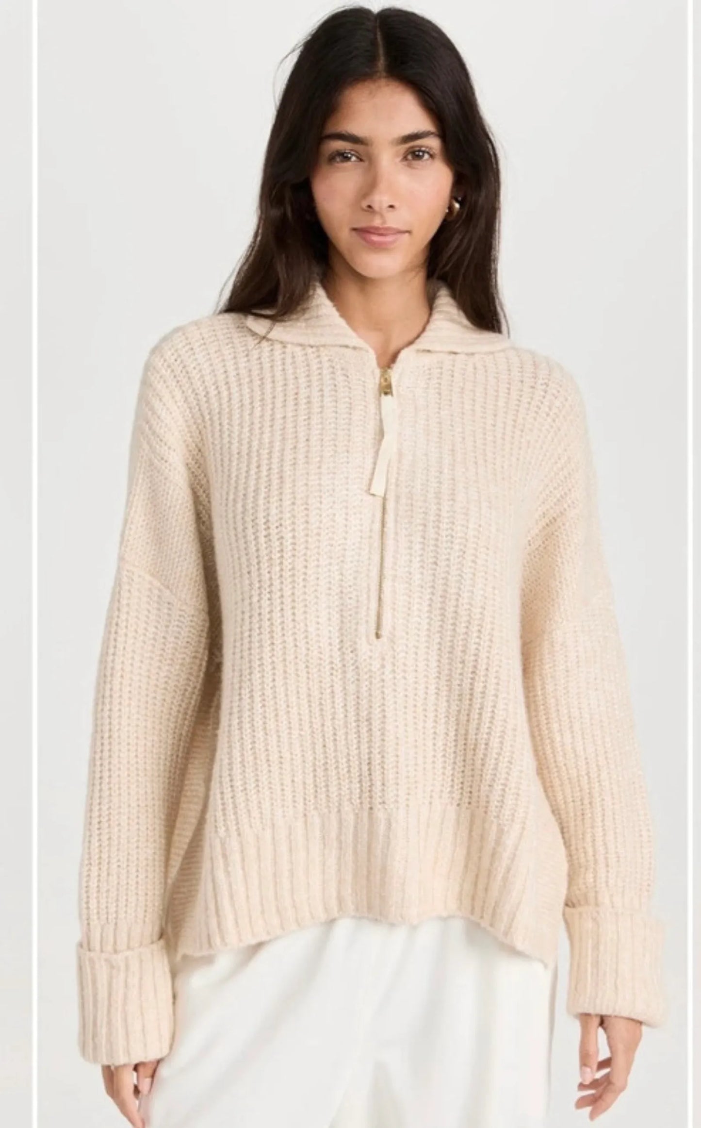 Varley Amelia Half Zip Knit-tröja