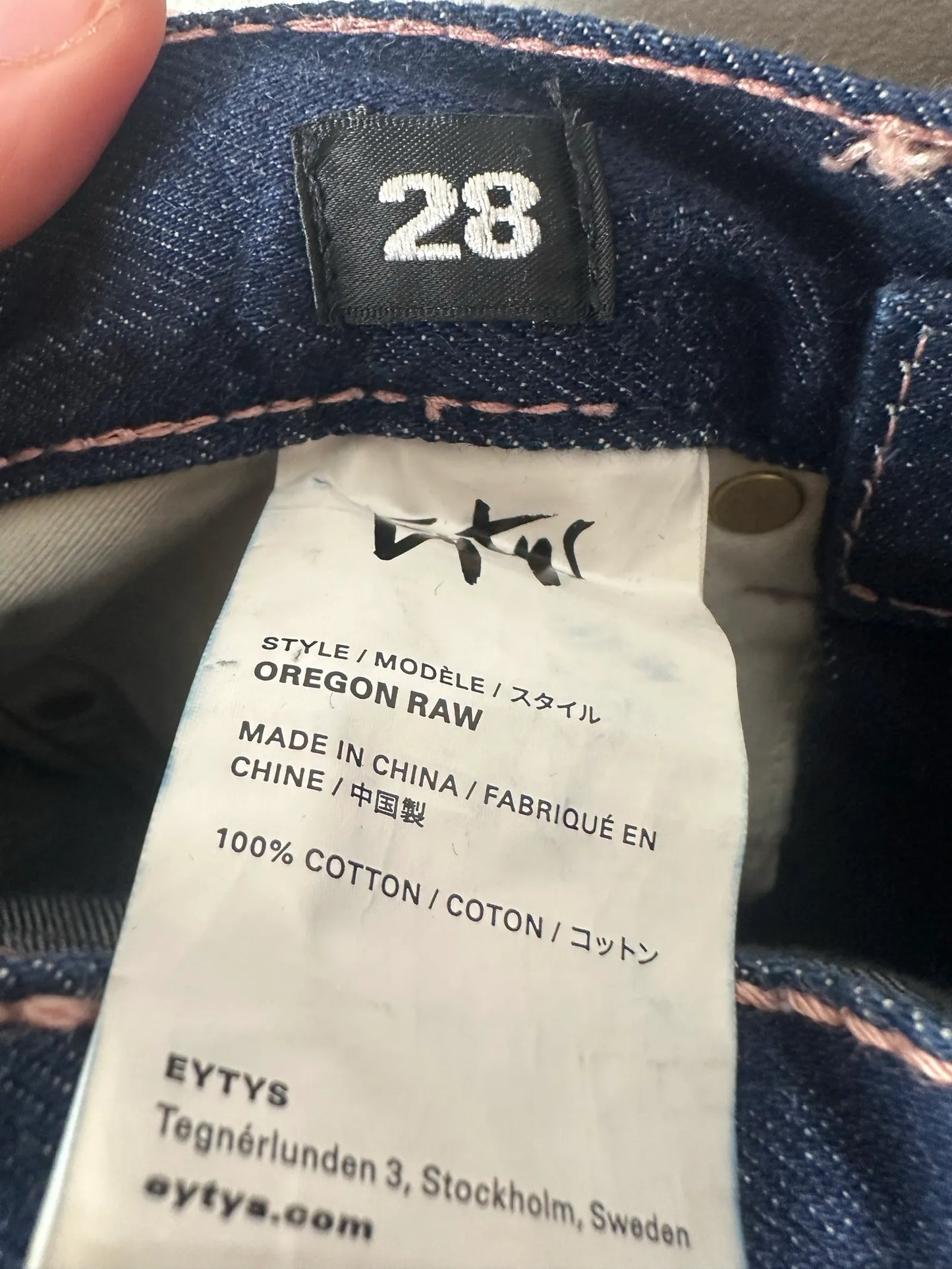 Eytys Oregon Raw Indigo-jeans