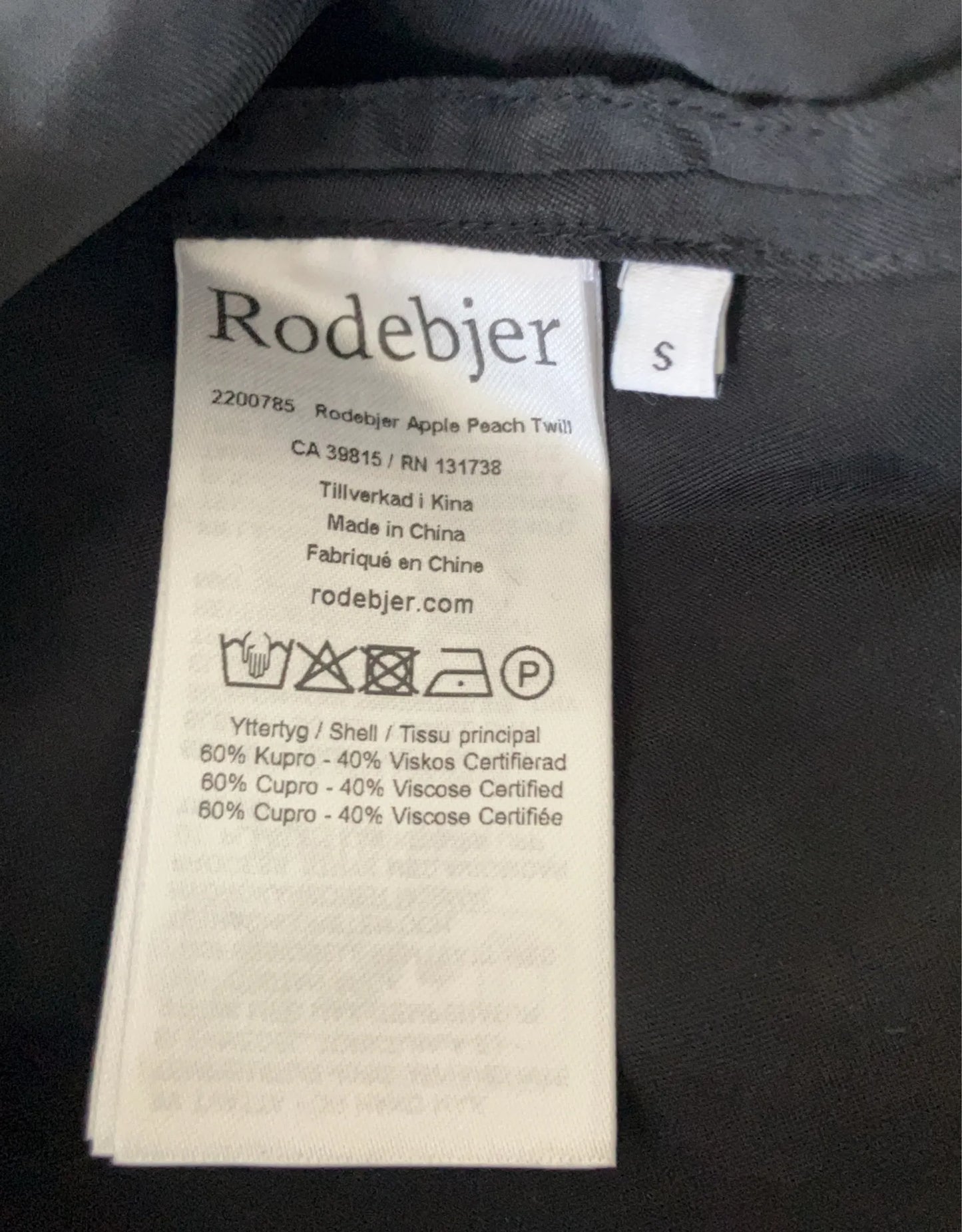 Rodebjer Apple Peach Twill-klänning NWOT