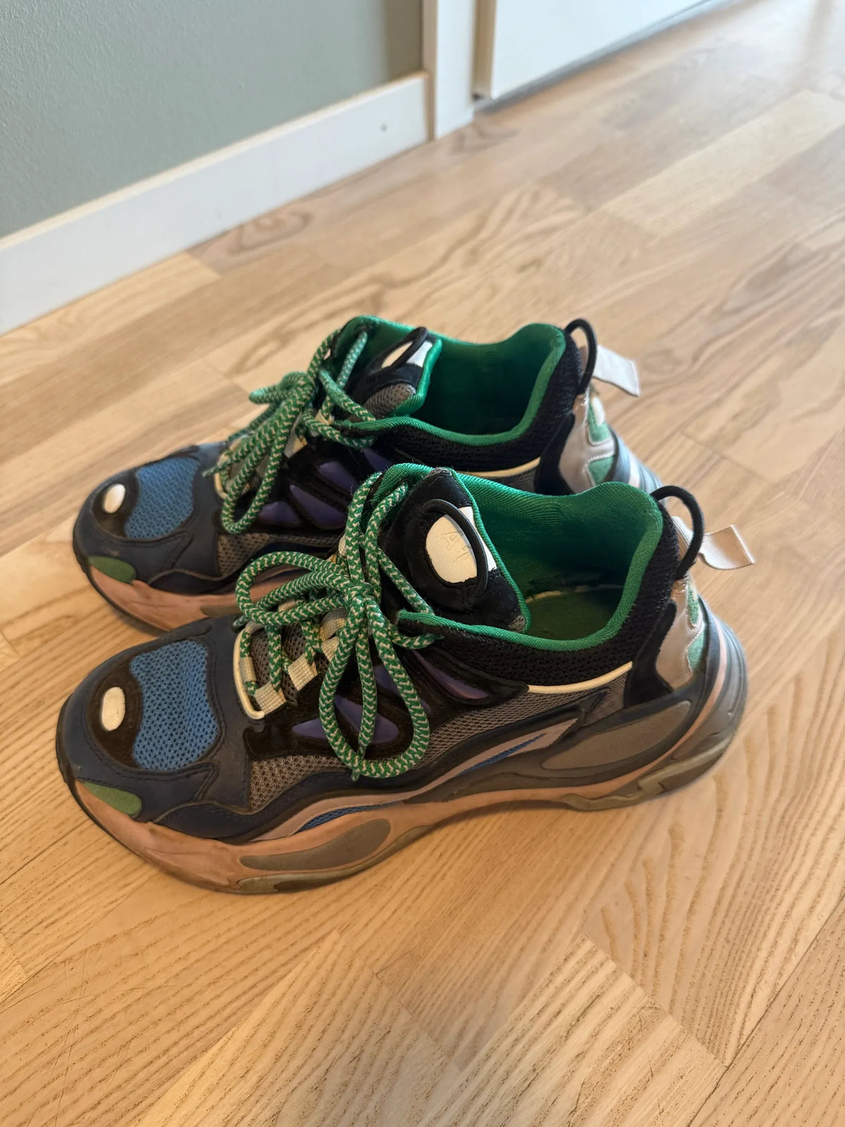 Sandro Astro Leather Trainer Sneakers