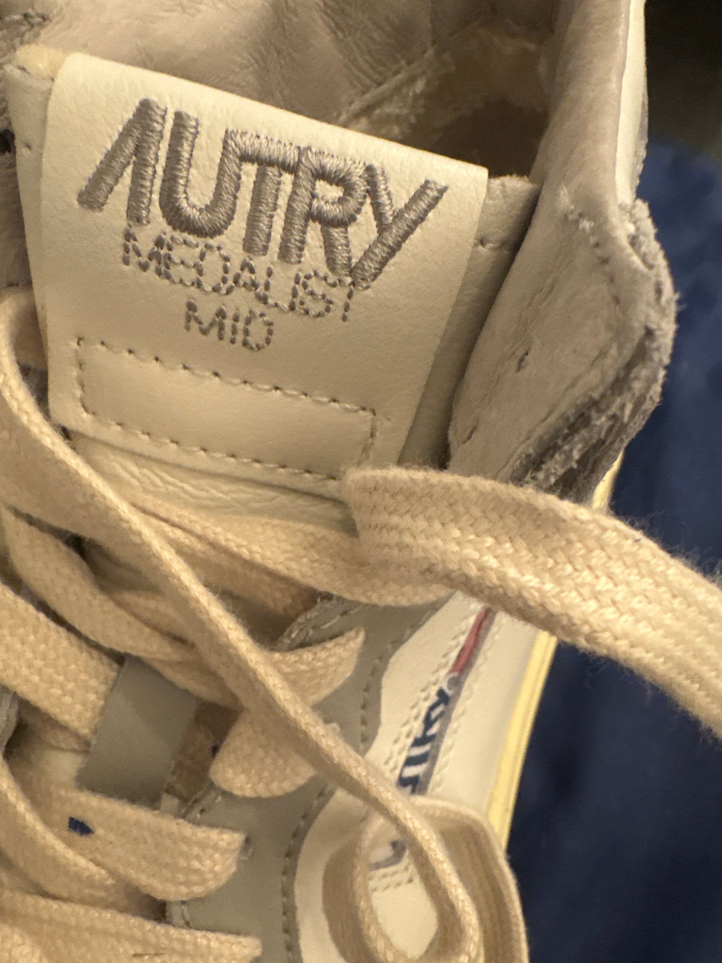 Autry Medlist Mid Bricolour-skinnsneakers NWT