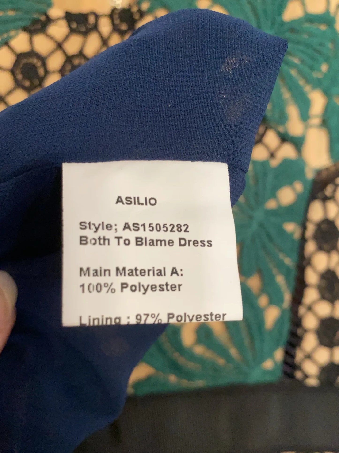 Asilio Both To Blame-klänning NWOT