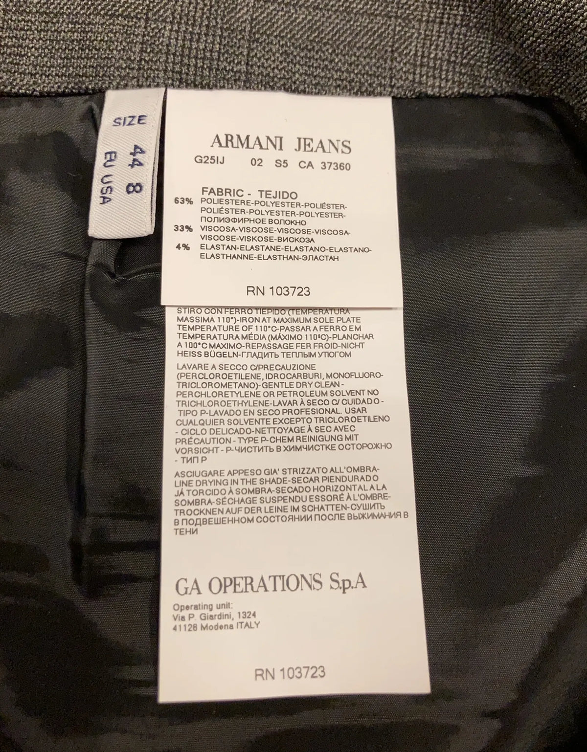 Armani Typ Kilt-kjol NWOT