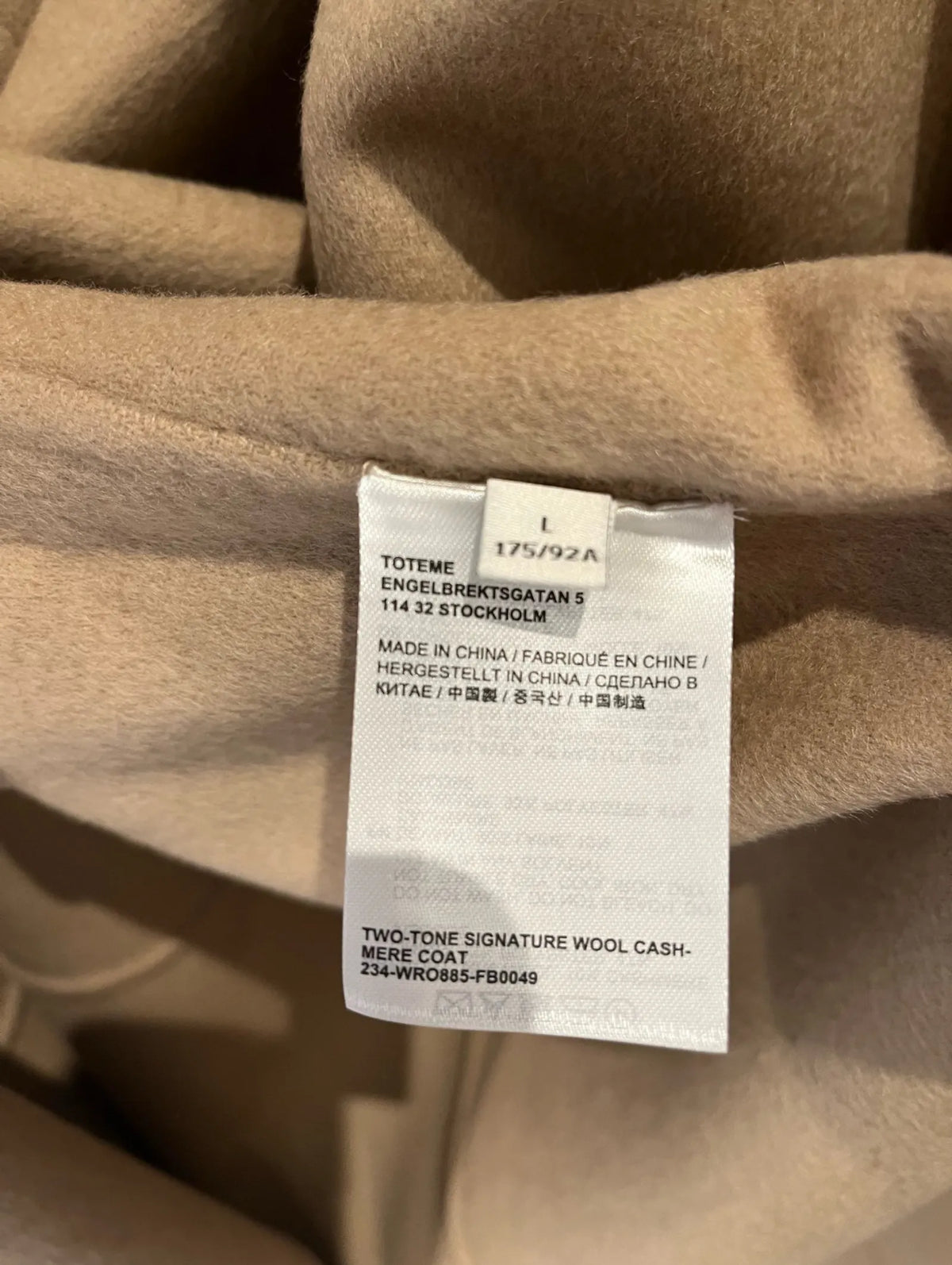 Toteme-kashmirkappa NWT