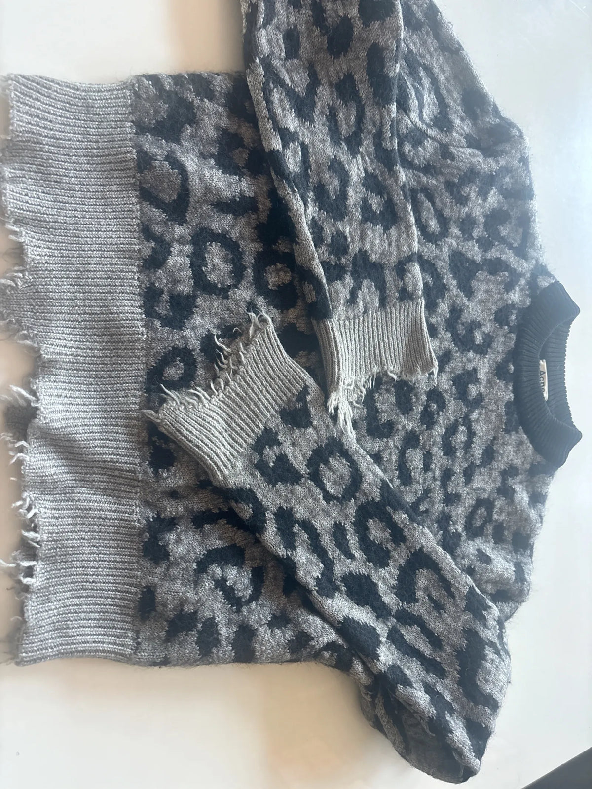 Acne Studios Gaze Animal-ulltröja
